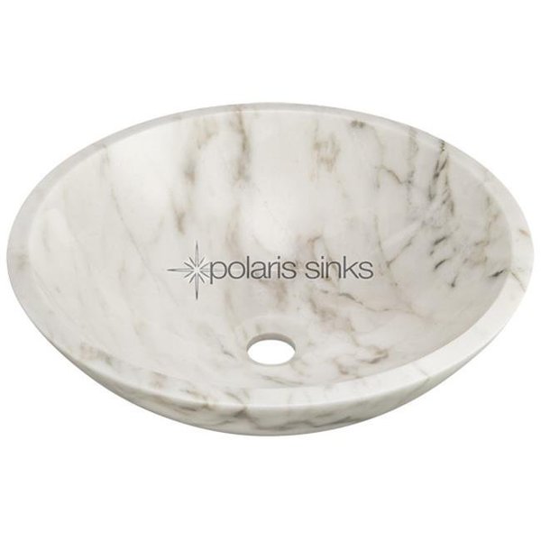 Polaris Sinks Polaris Sink P058W White Granite Vessel Sink P058W
